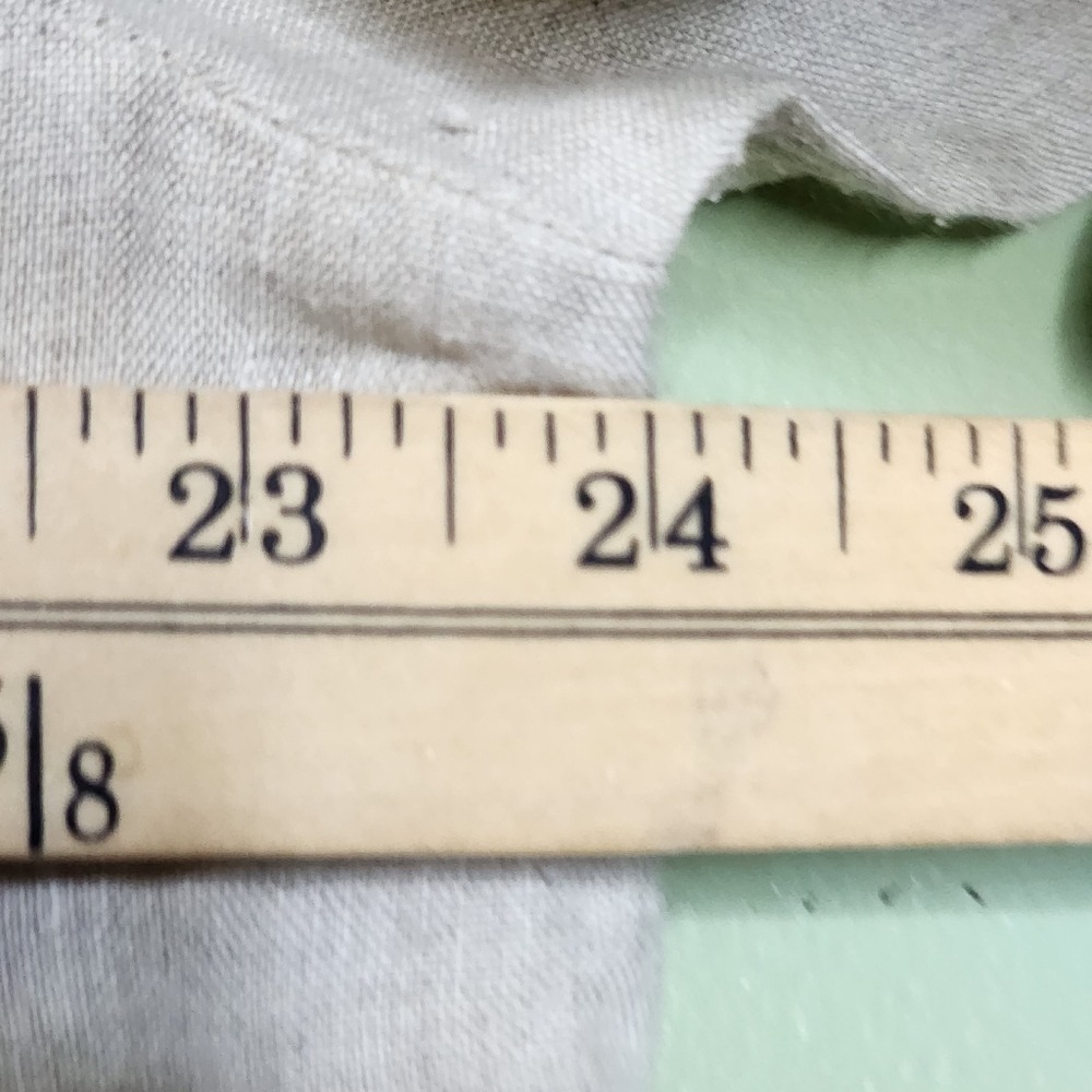Talbots Plus Size Linen Shirt Coastal Beach Beige Popover Shirt V Neck 2X - Picture 8 of 9